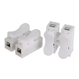 Rpi Shop 2 Way Quick Push Wire Connector for Cable Lock Screwless Connector Pack of 100 (White)-picture-10