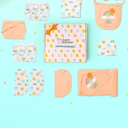 SuperBottoms 11-Pcs Newborn Baby Gift Set 0-3Months Clothing Gift Set-image-31