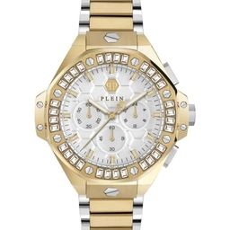 PHILIPP PLEIN Brass Dial & Stainless Steel Bracelet Style Straps Analogue Watch PWPSA0324-54