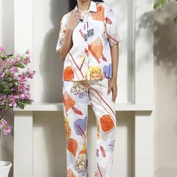 Boho By Athena Sun Printed Shirt With Trouser Co-Ords-image-94