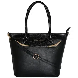 Giordano Black Textured Large Shoulder Handbag-50