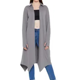 Hypernation Grey Cotton Shrug-59