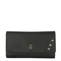 GG By Baggit Lwxe Apsara E Pheeby Black Textured Tri-Fold Wallet for Women-image-73