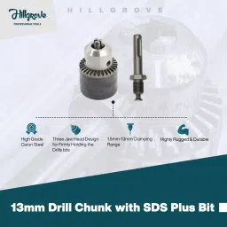 Hillgrove Chuck Size 20 mm Hammer Impact Drill kit with 3 Bits 750 W, HGCM742M1 image 2