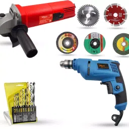 Hillgrove Angle Grinder with Drill Machine 4 inch, HGCM721M1-0