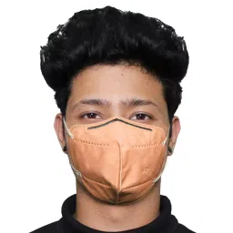 Oriley N95 5 Layer Disposable Face Mask with Nose Pin and Earloop Peach (Pack of 10 Pcs)-image-73