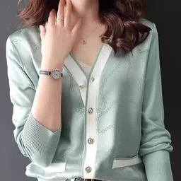 StyleCast Women V-Neck Long Sleeves Cardigan-picture-30