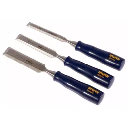 Irwin 3 Piece Steel Bevel Edge Chisel Set, 13.0 mm, 19 mm, 25 mm Blade Width, TM444S3-picture-25