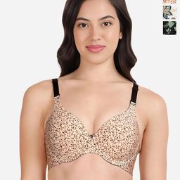 shyaway Floral Bra Medium Coverage Underwired Lightly Padded-image-59