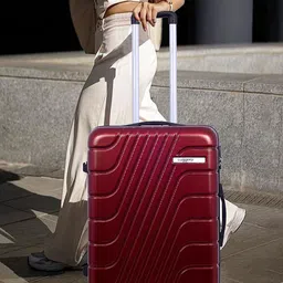Luggero Unisex Textured Hard-Sided 360-Degree Rotation Medium Trolley Bag-picture-26