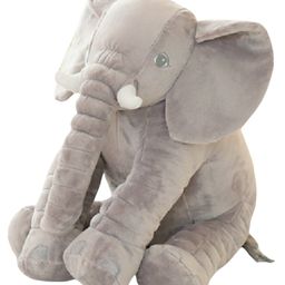 Little Innocents Fibre Filled Stuffed Animal Elephant Baby Pillow - Grey-22
