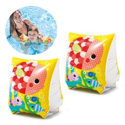 Toyshine PVC Swimming Arm Float Rings for Kids Arm Floaties Inflatable Swim Arm Bands Floater Sleeves Swimming Rings Tube Armlets - Multicolour-11