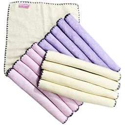 Mumma's Touch Organic Bamboo Baby Wash Cloth - Assorted (Pink, Yellow, Magenta) - Pack of 15-image-12