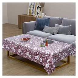 Dakshya Industries PVC Rectangle Table Cover Beige-picture-38