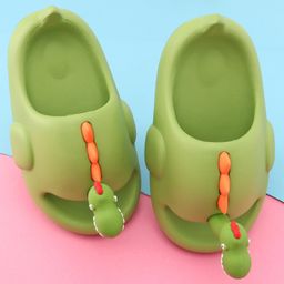 Oh! Pair Slip On Style Clogs Dino Applique - Green-picture-10