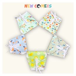NEW COMERSPure Muslin Double Layered Langot For New Born Baby Pack Of 5-small-14