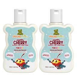 ShuShu Babies Cheeky Cherry Shampoo and Conditioner - 60ml (Pack of 2)-image-52