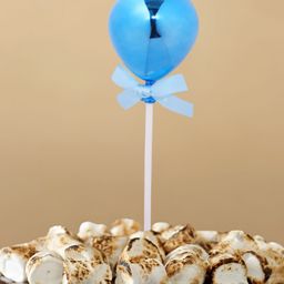 Funcart Metallic Balloon Shape Cake Decoration - Blue-image-83