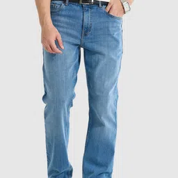 Snitch Men Classic Heavy Fade Stretchable Snitch Blue Regular Fit Jeans-image-78
