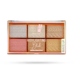 RED 4 Highlighter Eyeshadow Palette- Shade- 01 image 2
