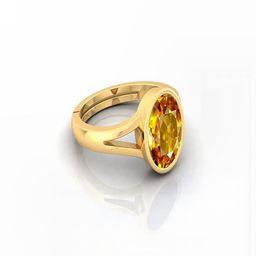 GenZcomplex Gold-Plated Sapphire Finger Ring-image-4