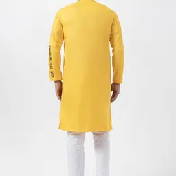 DEVOILER Men Ethnic Motifs Printed Regular Kurta with Pyjamas image 3