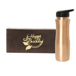 INTERNATIONAL GIFT Copper Water Bottle with Happy Birthday Tag-picture-22