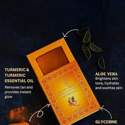 Golden Treez Set Of 2 Turmeric Glycerine Soaps- 115 ml Each image 3