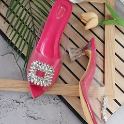 Denill Kitten Mules with Buckles-picture-9