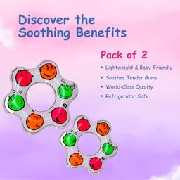 Adore Crave Water Filled Teethers- Fidget Smiley- Pack of 2 image 4