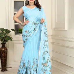 Suha Floral Zari Pure Cotton Saree-picture-12