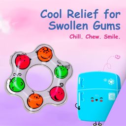Adore Crave Water Filled Teethers- Fidget Smiley- Pack of 2 image 5