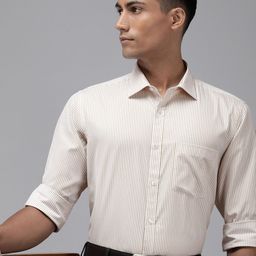 Park Avenue Slim Fit Opaque Striped Formal Shirt-image-92