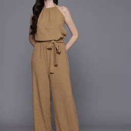 Boohoo Halter Neck Seersucker Basic Jumpsuit-picture-48