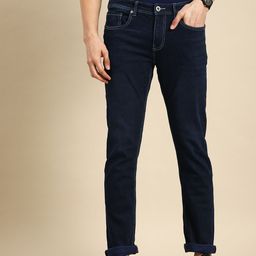 Being Human Men Blue Slim Straight Fit Light Fade Stretchable Jeans-image-5