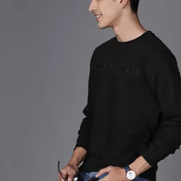 Louis Philippe Brand Logo Embroidered Pullover Sweatshirt-picture-21
