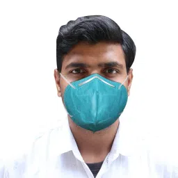 Oriley N95 5 Layer Disposable Face Mask with Nose Pin and Earloop Cyan (Pack of 10 Pcs)-image-96