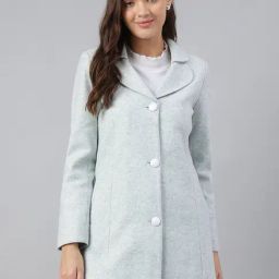 Latin Quarters Green Solid Casual Jacket-image-41