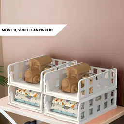 Aura White Set of 6 Reusable Drawer Organiser Organisers image 2