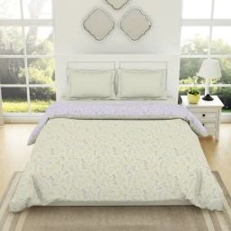Spaces Floral Grey Cotton Shell Double Bed Quilt-image-54