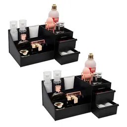 Aura Black Set of 2 Regular Desk Organiser Organisers-32