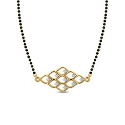 Kisna Diamond & Gold Jewellery 14k Gold & Diamond Anaka Mangalsutra for Women-image-68