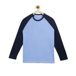 Chimprala Kids Blue & Black Solid T-Shirt-14