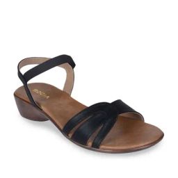 Rocia by Regal Women's Black Sling Back Wedges-image-52
