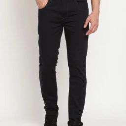 Cantabil Dark Navy Regular Fit Jeans-image-106