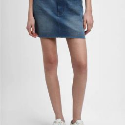 Forever 21 Blue Cotton Mini Skirt-image-73