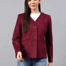 Cantabil Maroon Regular Fit Blazer-picture-41