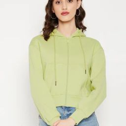MADAME Lemon Yellow Regular Fit Sweatshirt-image-53
