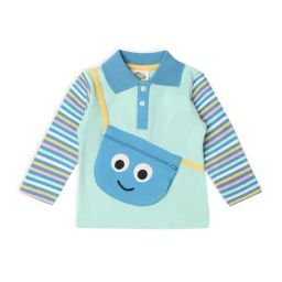 MiArcus Kids Multicolor Cotton Printed Full Sleeves Polo T-Shirt-image-66