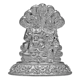 Sri Jagdamba Pearls 0.8 Silver Lakshmi Narayan Idol-image-66